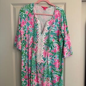 Lilly Pulitzer - Summer Knit Dress - Large - Stretch - Lace